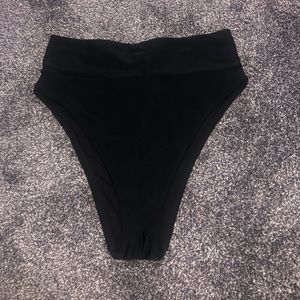 Aerie High Waisted High Cut Cheeky Bikini Bottoms
